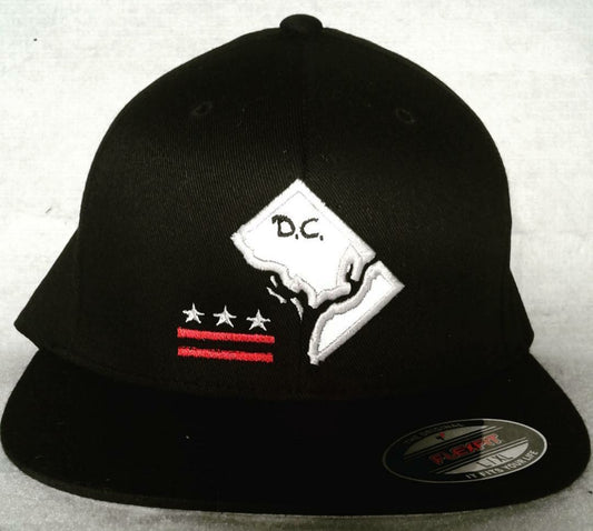 Black D.C. "Reflective" State Hat