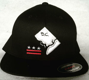 Black D.C. "Reflective" State Hat